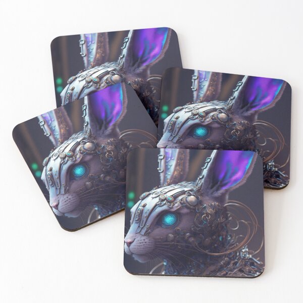 Item preview, Bioluminescent Mecha Rabbit designed and sold by Mono.fi Studios.