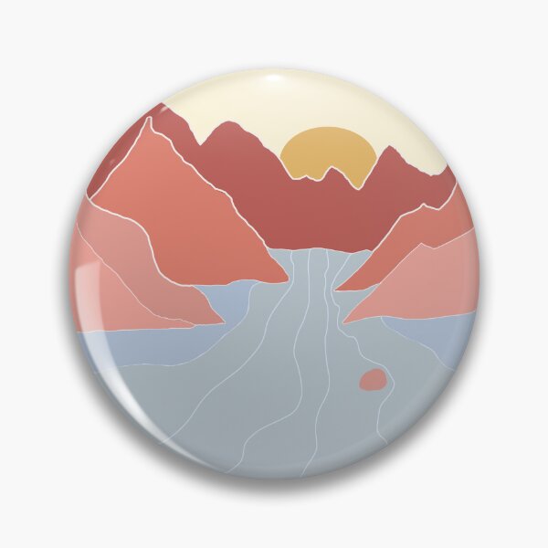 Item preview, Minimalist Sunrise mountain designed and sold by minimalistmco.