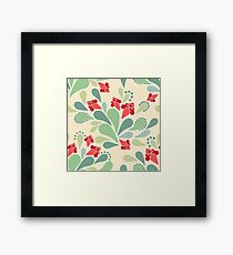Retro flowers , retro Framed Print