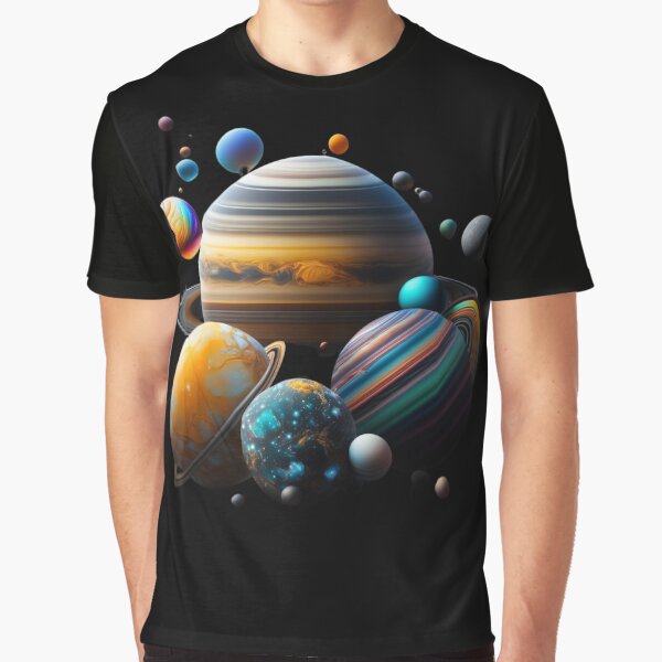 Planets Colour Graphic T-Shirt
