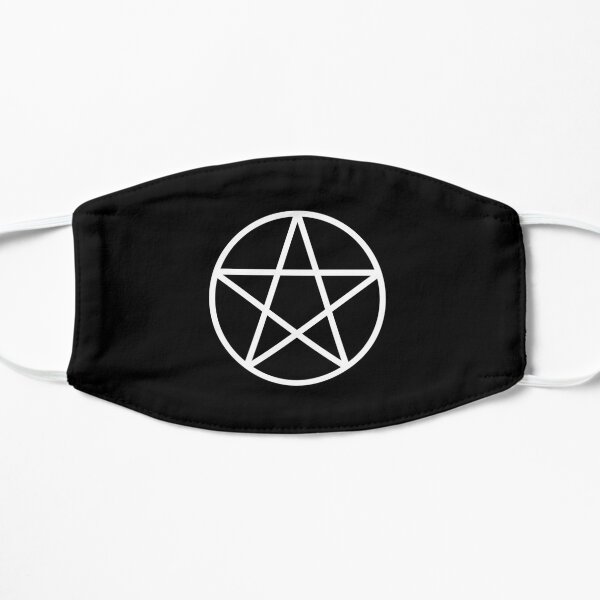 Pagan Wiccan Cheeky Witch® White Pentacle Flat Mask