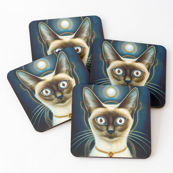 Item preview, Mystic Siamese Cat designed and sold by WorldOfFairies.