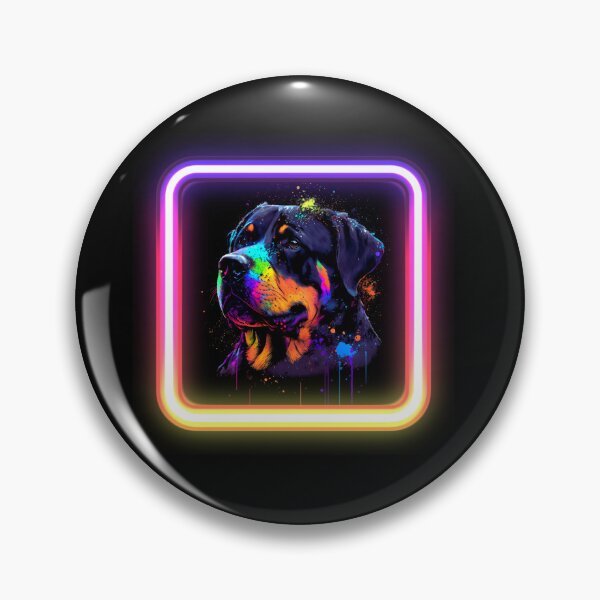 Item preview, Rottweiler Neon Splatter Insta Dog designed and sold by The-Vault.
