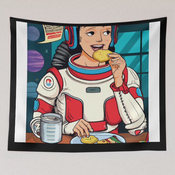 Item preview, Retro Astronauta Vintage I Love Pupusas y Horchata | El Salvador designed and sold by kestrada2906.