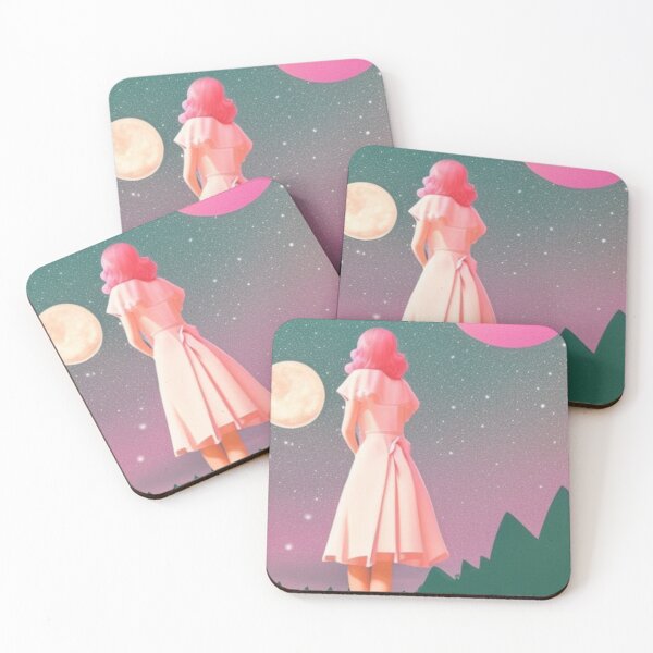 Item preview, Retro girl walking at night designed and sold by Girly-Universe.