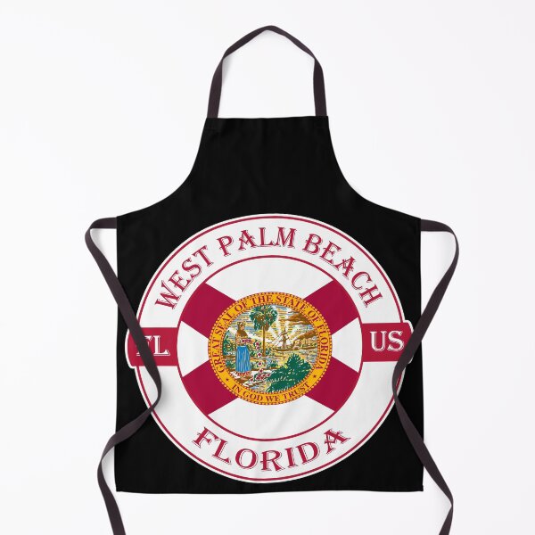 Item preview, West Palm Beach Florida Flag USA Seal Stamp Badge Travel Souvenir designed and sold by TeeHome.