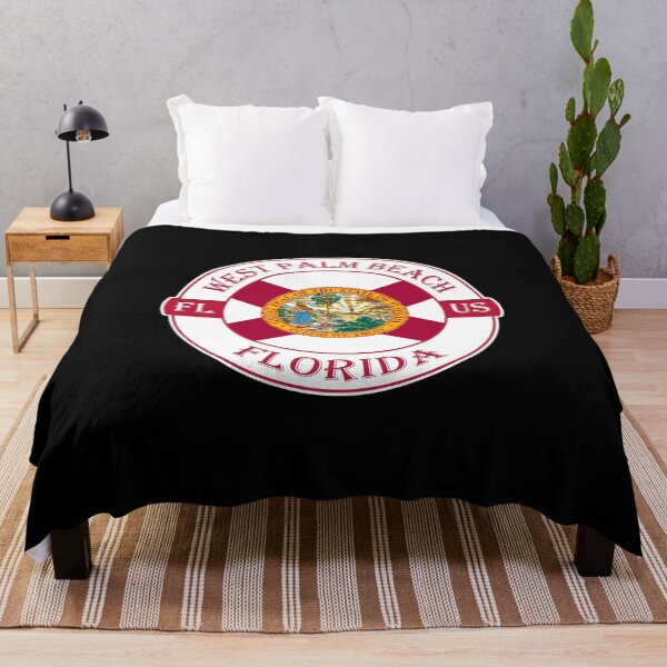 Item preview, West Palm Beach Florida Flag USA Seal Stamp Badge Travel Souvenir designed and sold by TeeHome.