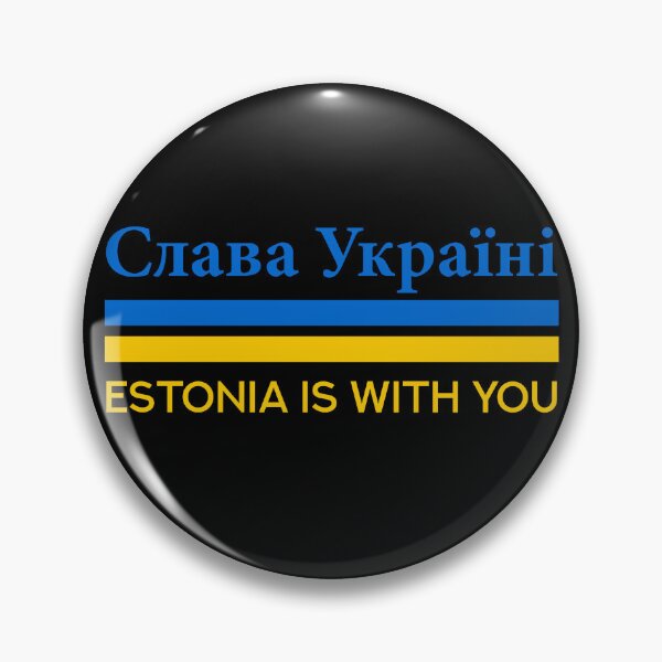 Item preview, Slava Ukraini | Слава Україні | Estonia support Ukraine designed and sold by ShineEyePirate.