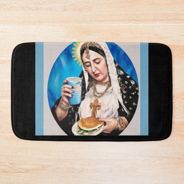 Item preview, Our Lady Mary Retro Vintage I Love Pupusas and Horchata | El Salvador designed and sold by kestrada2906.