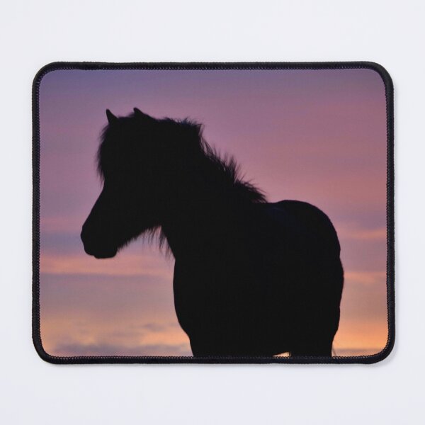 Item preview, Icelandic horse in the midnight sun designed and sold by elisainiceland.