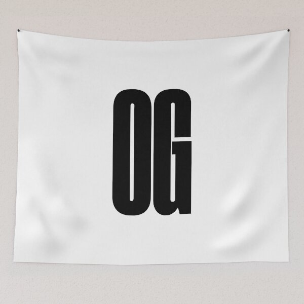 Item preview, OG Original Gangsta, Graphic Text, Bold, Big Text, black and white designed and sold by MajicArts.