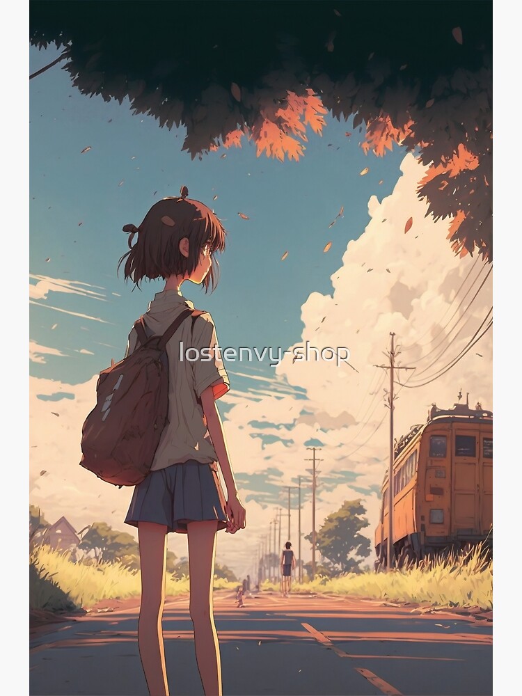Sad anime girl Poster for Sale by xyvril