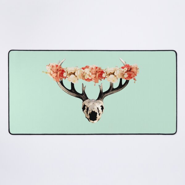 Item preview, Skull and flower crown designed and sold by Angrahius.