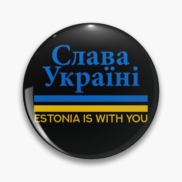 Item preview, Slava Ukraini | Слава Україні | Estonia support Ukraine designed and sold by ShineEyePirate.