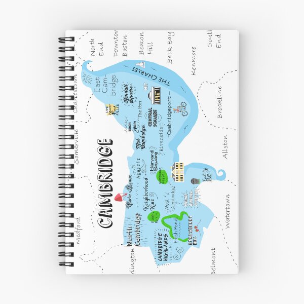 Item preview, map of cambridge mass designed and sold by Mitra Farmand.