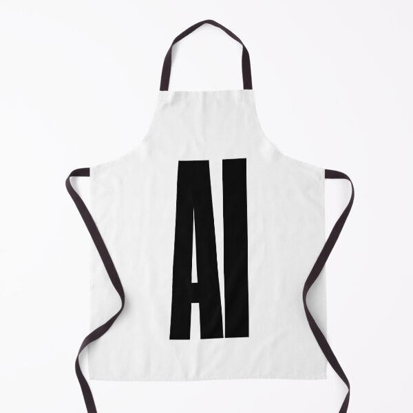 Item preview, AI Artificial Intelligence, Graphic Text, Bold, Big Text, black and white designed and sold by MajicArts.