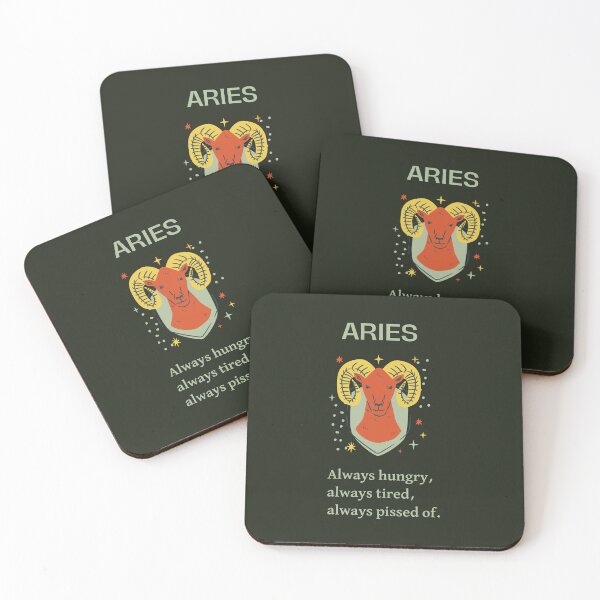 Item preview, Aries, always hungry, always tired, always pissed of. designed and sold by sarantis.