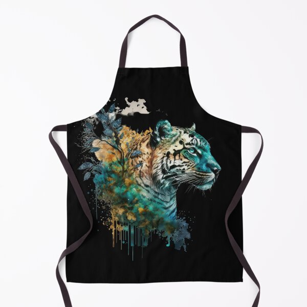 Item preview, A hand-drawn illustration of an exotic animal like a tiger or a peacock with a watercolor effect. designed and sold by AI-RDROP.