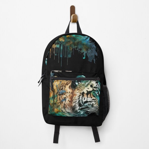 Item preview, A hand-drawn illustration of an exotic animal like a tiger or a peacock with a watercolor effect. designed and sold by AI-RDROP.