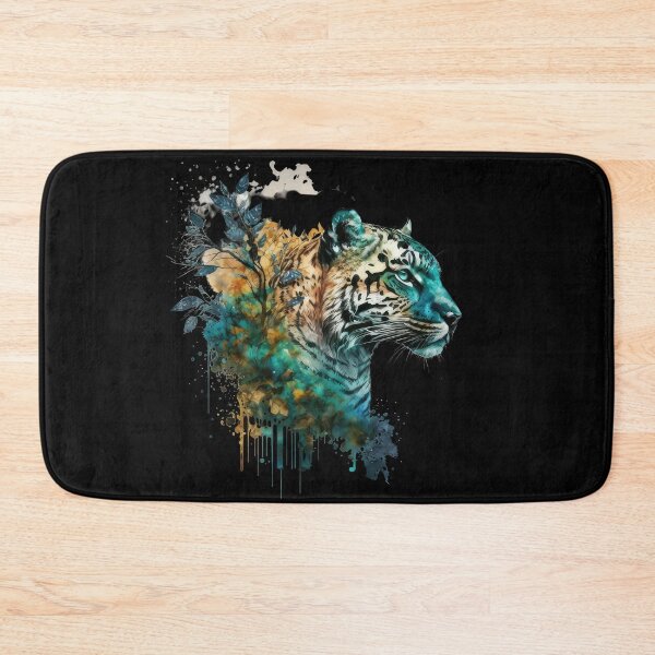 Item preview, A hand-drawn illustration of an exotic animal like a tiger or a peacock with a watercolor effect. designed and sold by AI-RDROP.