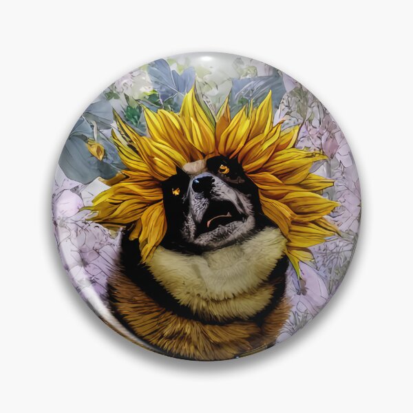 Item preview, Sunflower Shiba Inu designed and sold by TheGardenArtist.