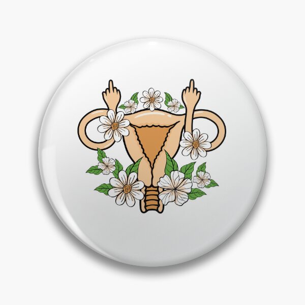 Item preview, Pro Choice Women's Rights Uterus Middle Finger Feminist designed and sold by brightgift.