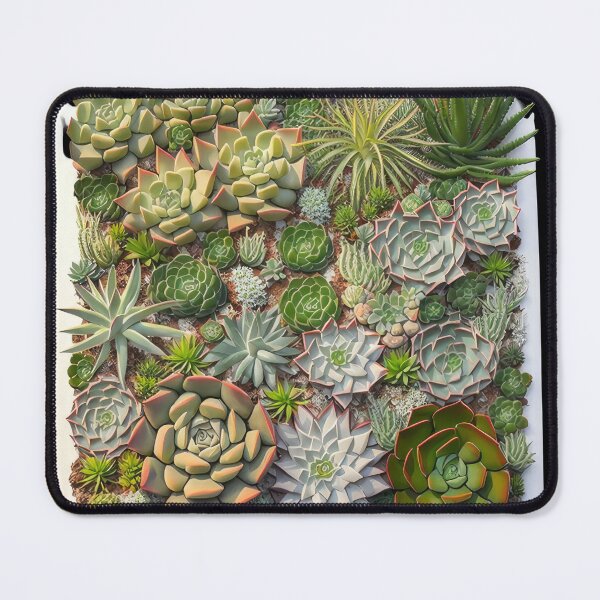 Item preview, A playful design featuring a variety of different succulent plants arranged in a unique pattern. designed and sold by AI-RDROP.