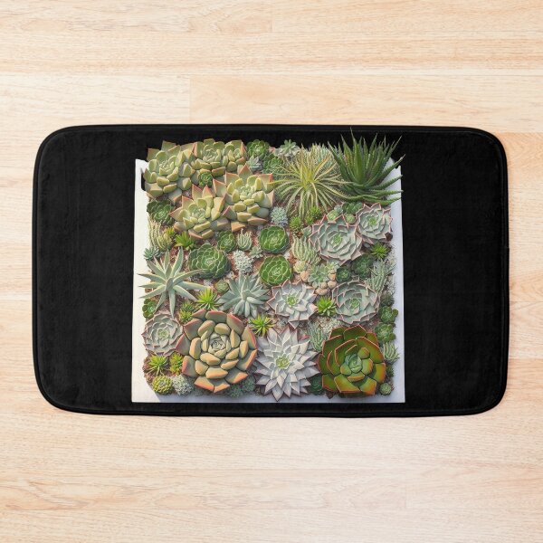 Item preview, A playful design featuring a variety of different succulent plants arranged in a unique pattern. designed and sold by AI-RDROP.