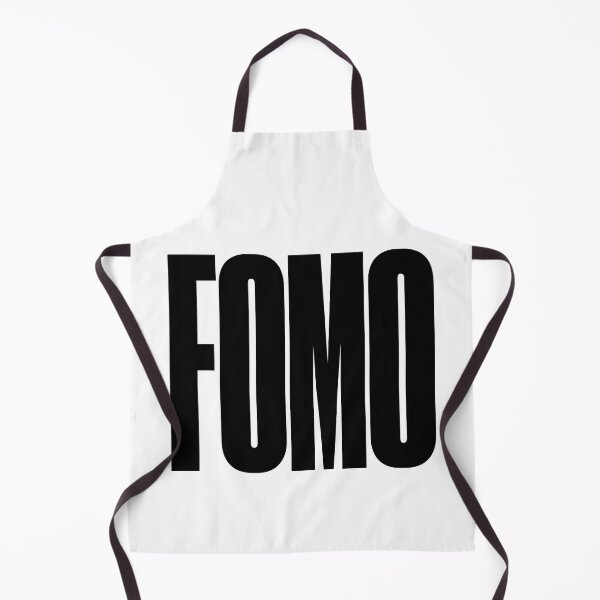 Item preview, FOMO, Fear of Missing Out, Graphic Text, Bold, Big Text, black and white designed and sold by MajicArts.