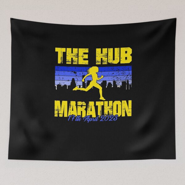 Item preview, Marathon April 17, 2023 in the Hub of the Universe designed and sold by Shirt-Expert.
