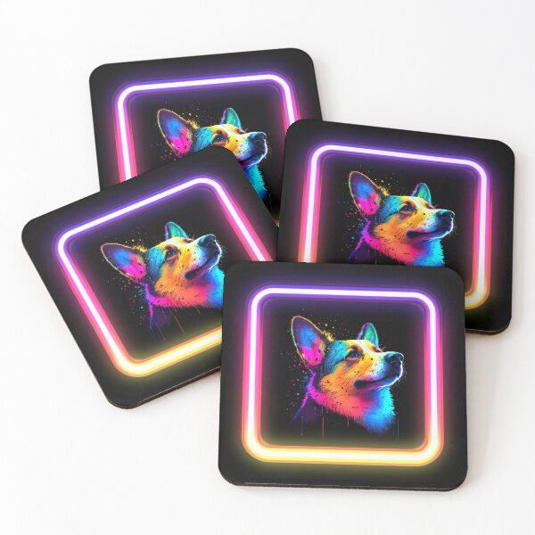 Artikelvorschau, Corgi-Neon-Spritzer-Insta-Hund entworfen und verkauft von The-Vault.