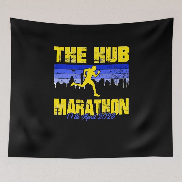 Item preview, Marathon April 17, 2023 in the Hub of the Universe designed and sold by Shirt-Expert.
