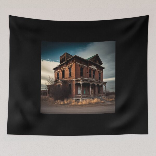 Item preview, A photograph of an old abandoned building designed and sold by AI-RDROP.