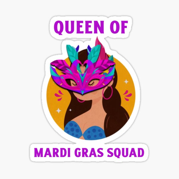 Mardi Gras Stickers for Sale