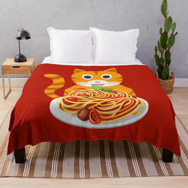 Item preview, Cat Eating Spaghetti - Funny designed and sold by OMdesign10.