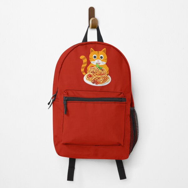 Item preview, Cat Eating Spaghetti - Funny designed and sold by OMdesign10.