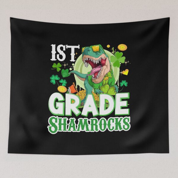 Item preview, 1St Grade Shamrocks Dinosaur, Happy St Pat-Rex Day, St Patricks Day, Dinosaur Graphic, Lucky St. Pattys Day, Luckysaurus designed and sold by PECCATOR.