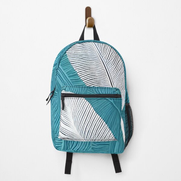 Item preview, White feather on cyan feather background designed and sold by scottanderson2.