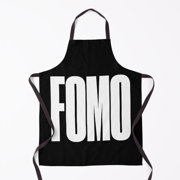Item preview, FOMO, Fear of Missing Out, Graphic Text, Bold, Big Text, black and white designed and sold by MajicArts.