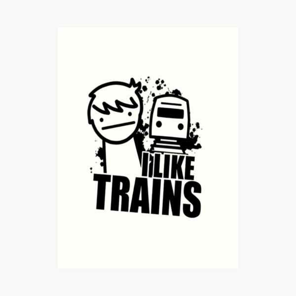 I Like Trains! Art Print