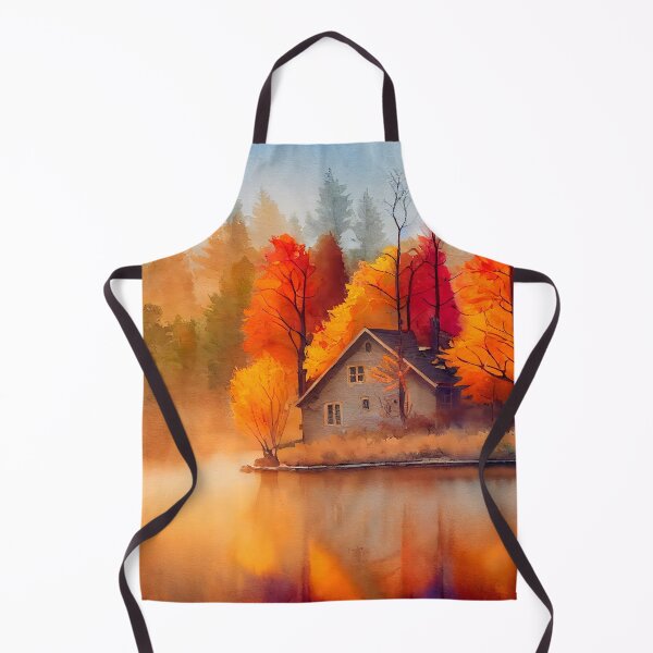 Item preview, Colorful Autumn Landscape Watercolor 22 designed and sold by Red Witch Art.