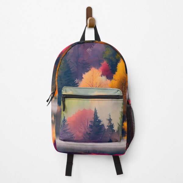 Item preview, Colorful Autumn Landscape Watercolor 21 designed and sold by Red Witch Art.