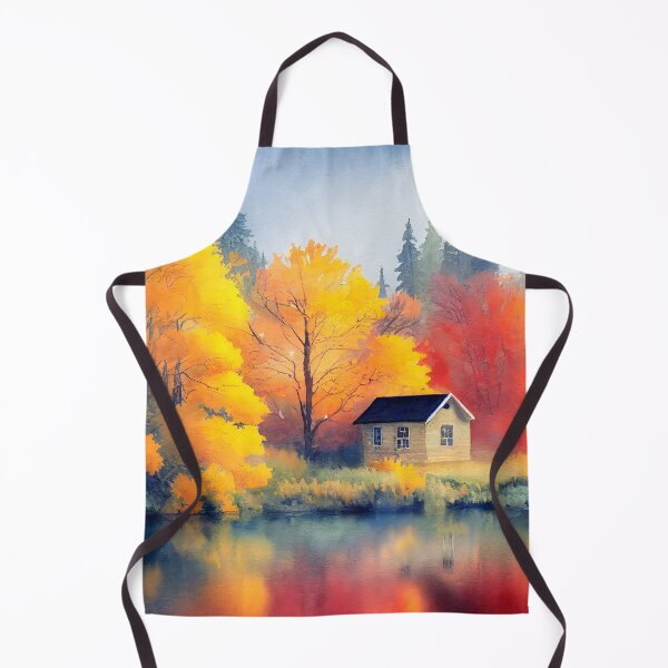Item preview, Colorful Autumn Landscape Watercolor 20 designed and sold by Red Witch Art.