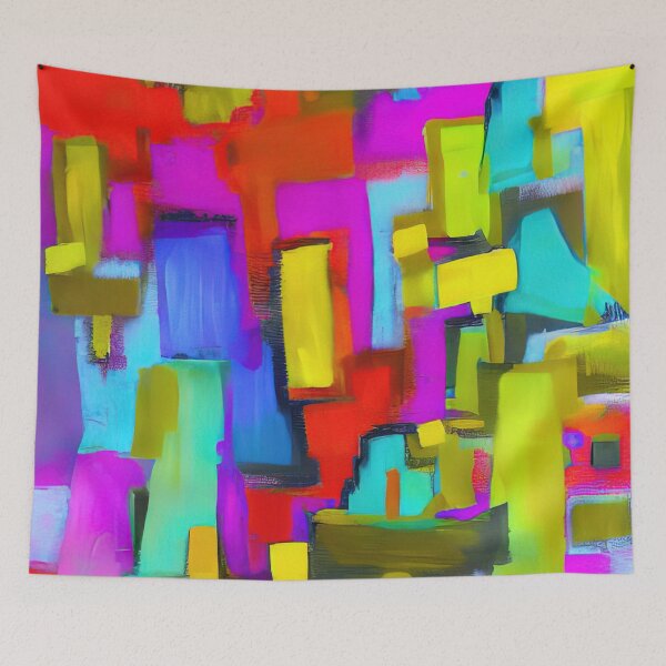 Item preview, Colorful painted shapes designed and sold by lalylaura.