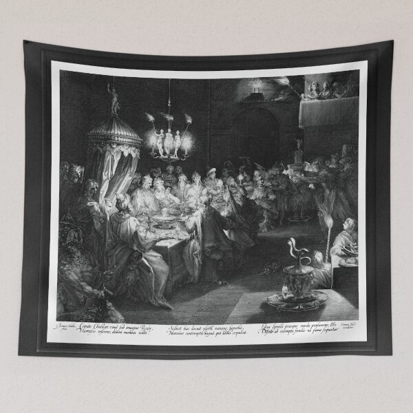 Item preview, Belshazzar's Feast by Dutch Engraver Jan Muller Remastered Xzendor7  Classical Art Old Masters Reproductions designed and sold by Xzendor7 Digital Art Creations.