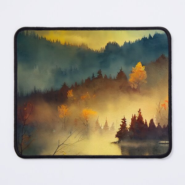Item preview, Colorful Autumn Landscape Watercolor 19 designed and sold by Red Witch Art.