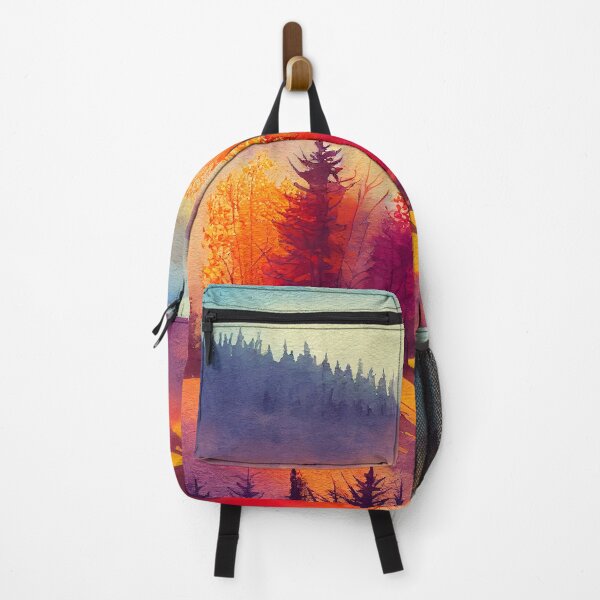 Item preview, Colorful Autumn Landscape Watercolor 23 designed and sold by Red Witch Art.