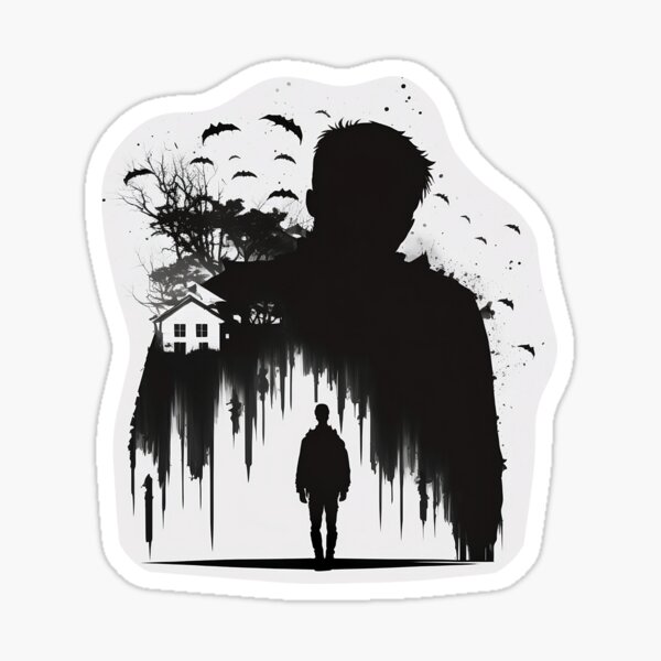 Horror Guy - Phasmophobia style Fanart Shirt Sticker