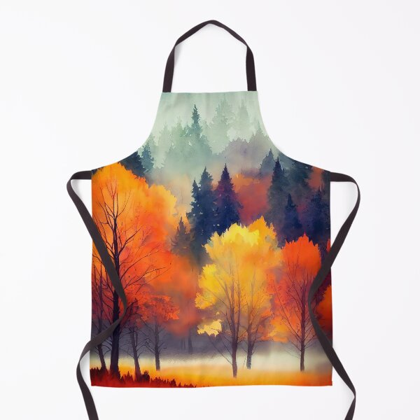 Item preview, Colorful Autumn Landscape Watercolor 24 designed and sold by Red Witch Art.
