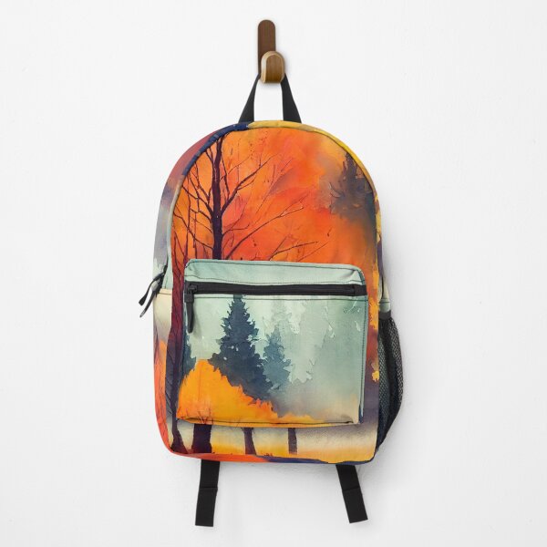 Item preview, Colorful Autumn Landscape Watercolor 24 designed and sold by Red Witch Art.